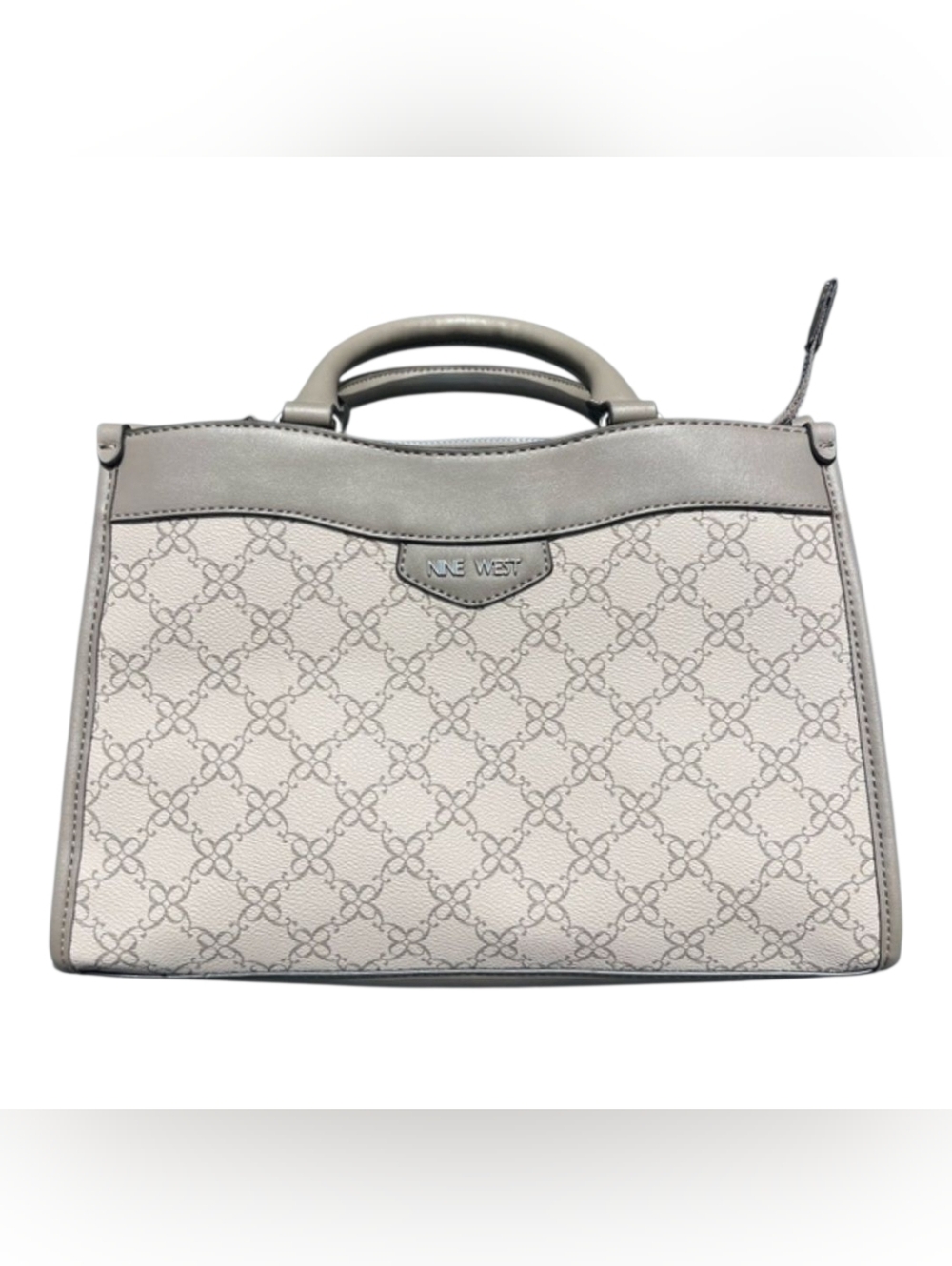 Nine West Gray Patterned Satchel